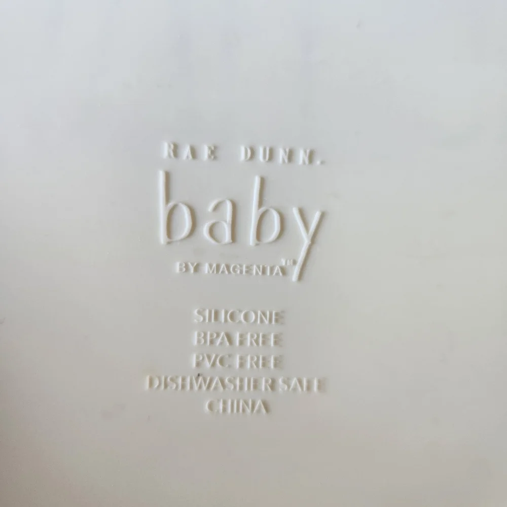 Rae Dunn Baby By Magenta Silicone Bib Set - Cream-washable